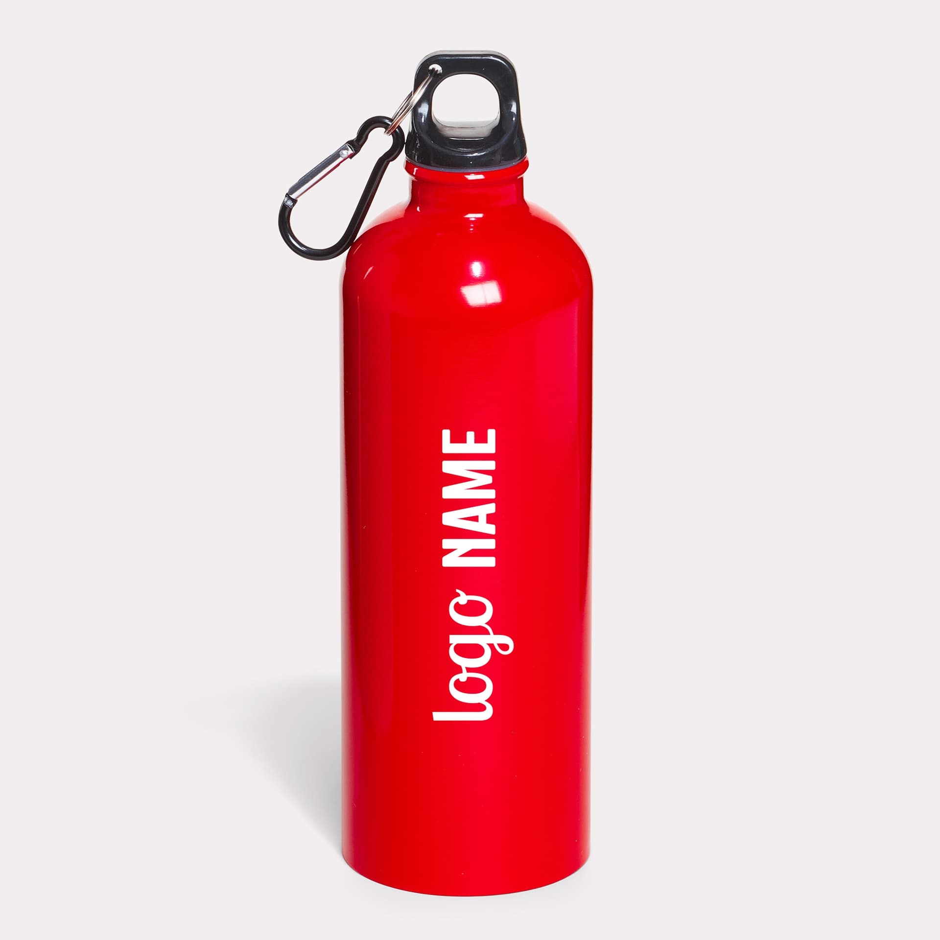 Trinkflasche Aluminium mit Karabiner 750ml