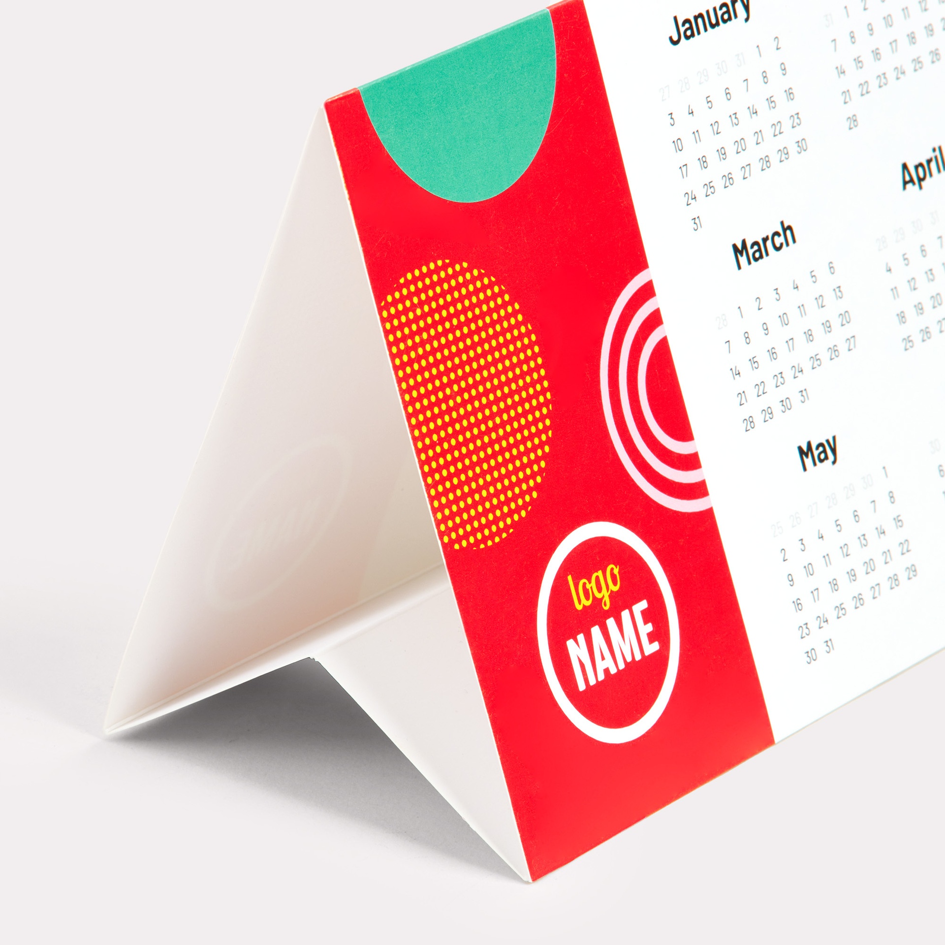 Tent-card-desk-calendar-detail