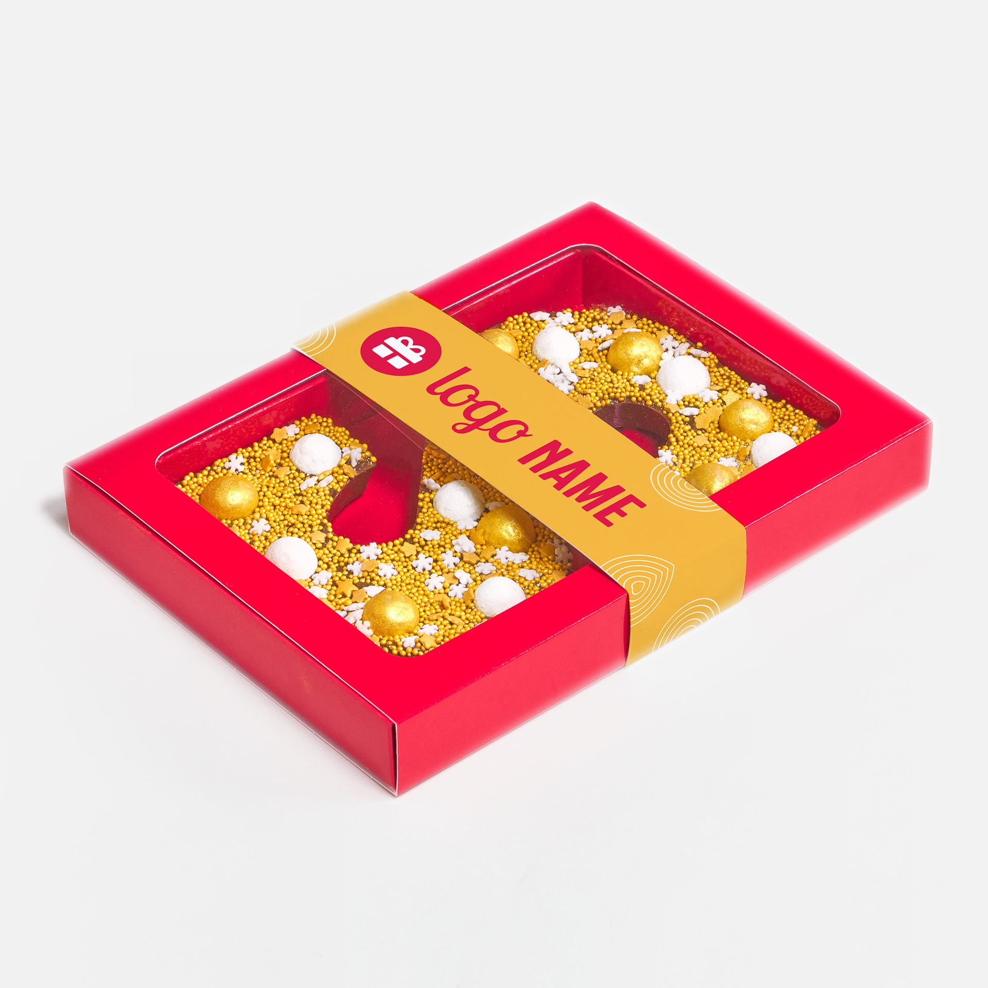 Chocoladeletter goud sint-bewerkt