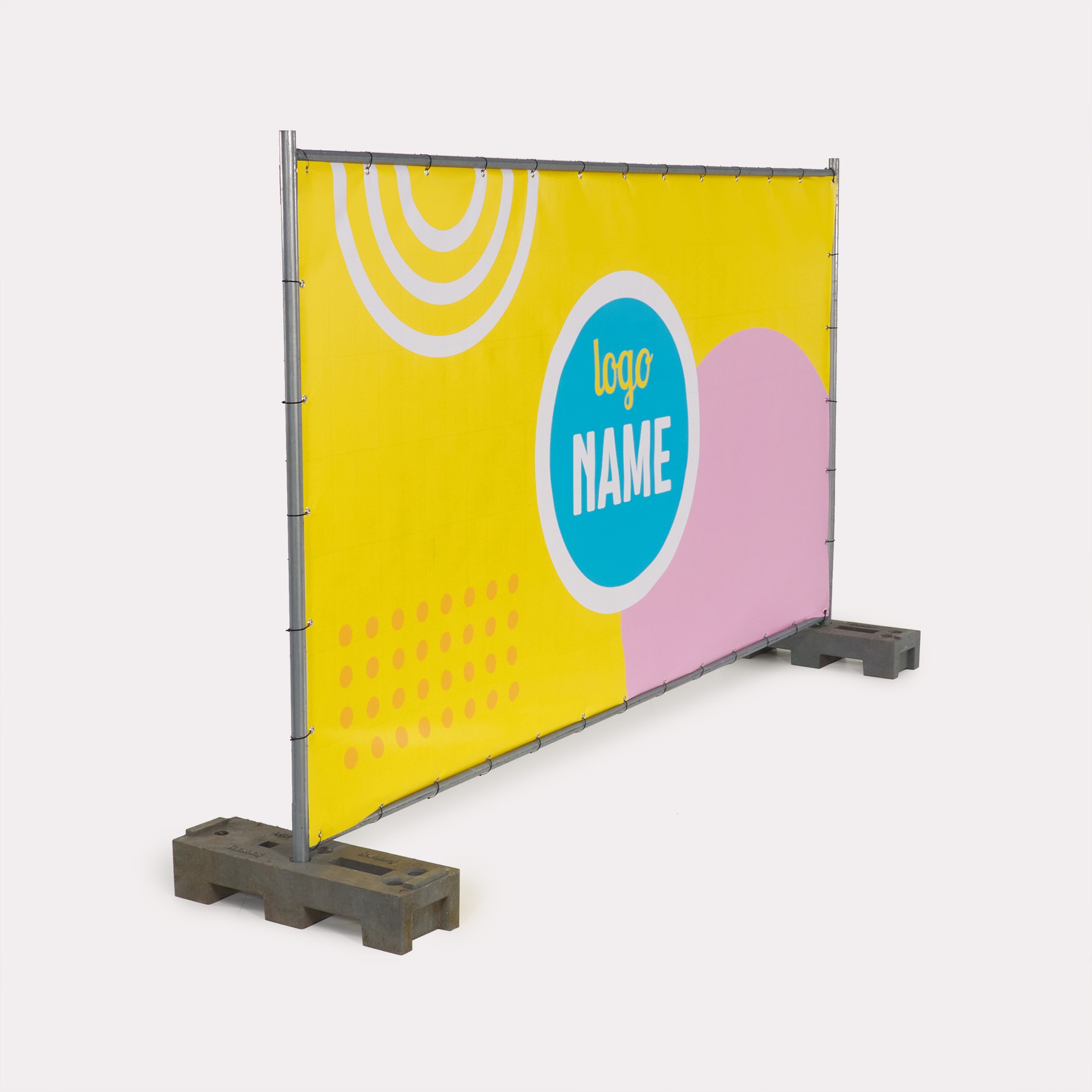Construction fence banner