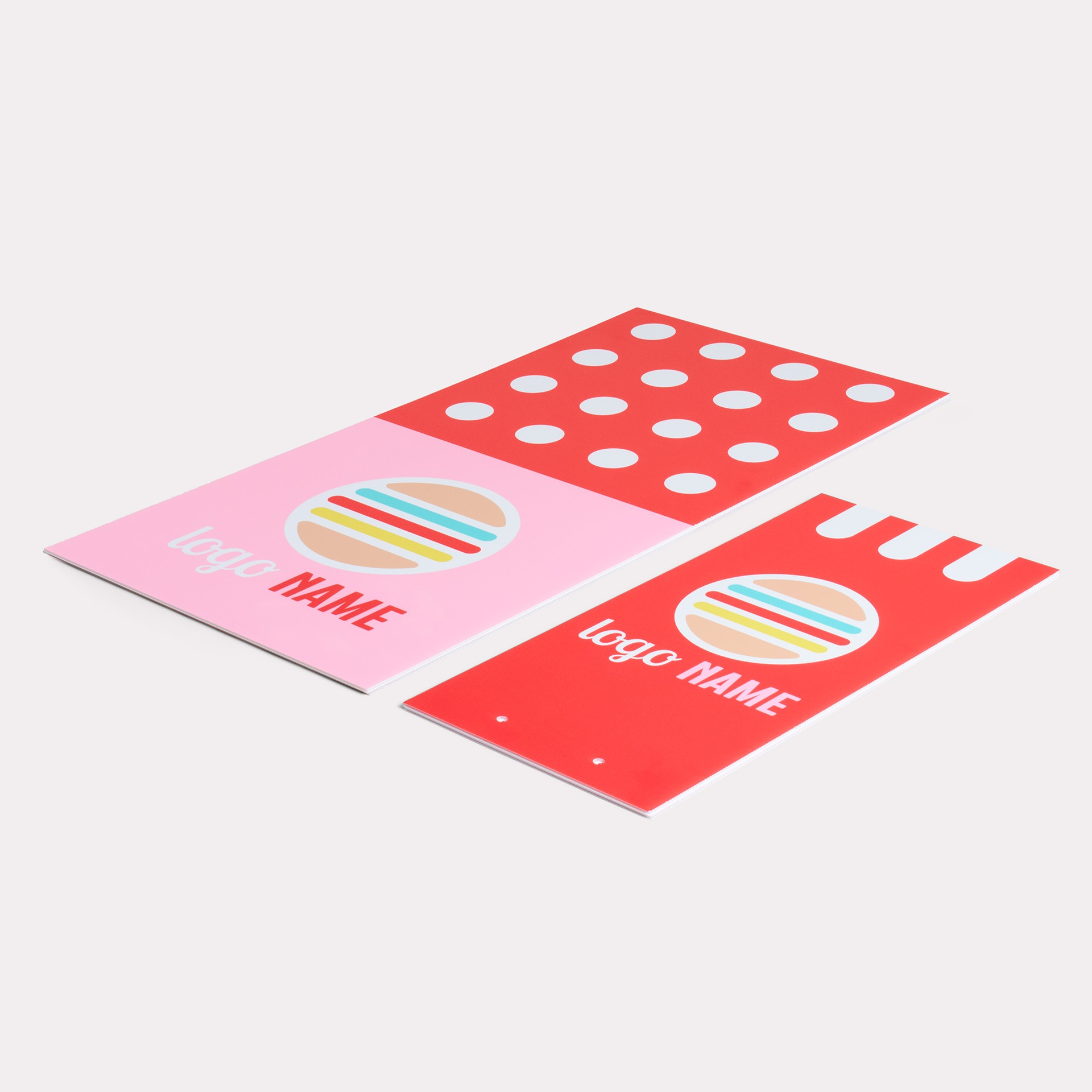 Delivery displays folded collage B