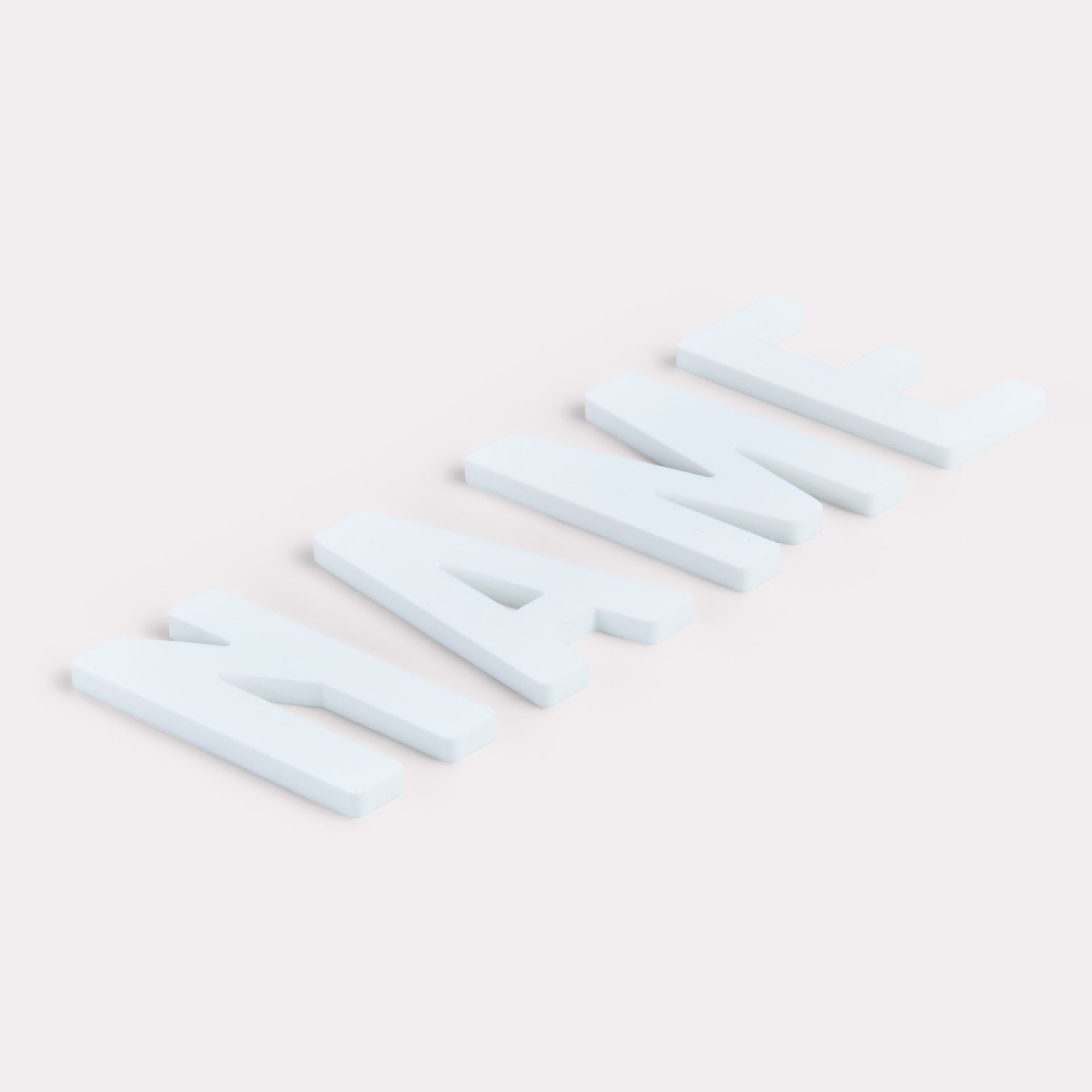facade letters White