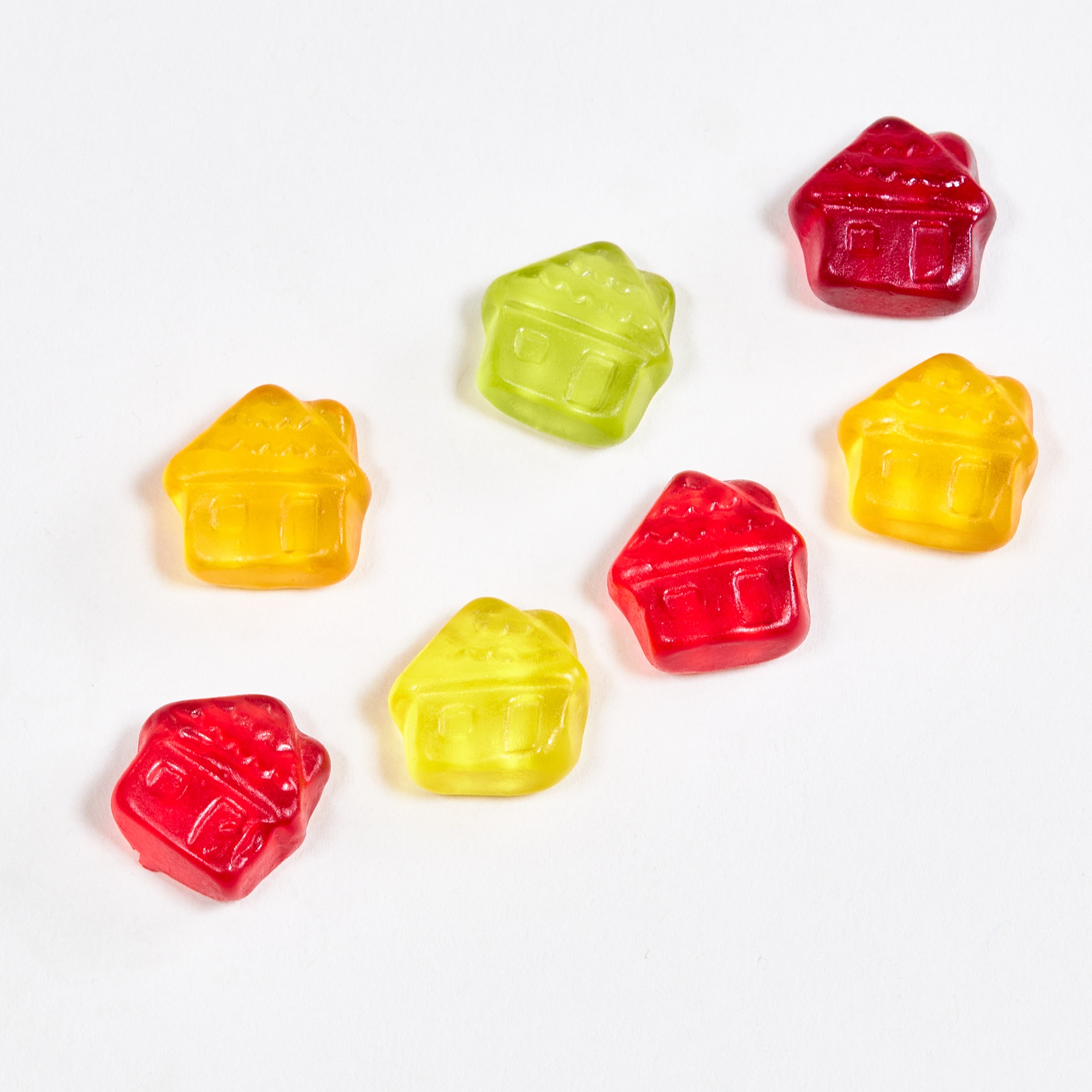 Fruitgummies huisjes