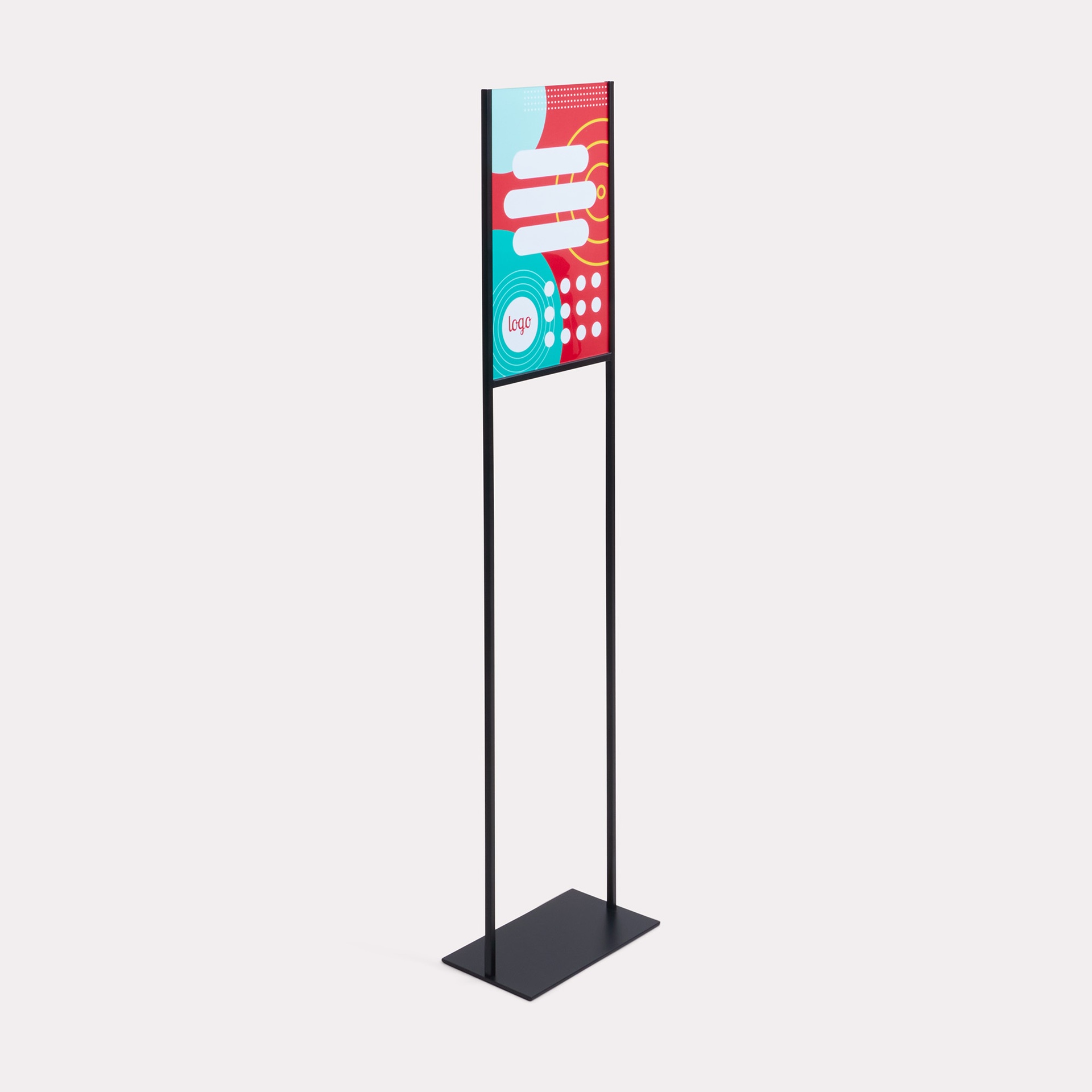 Metal info stand 135cm A