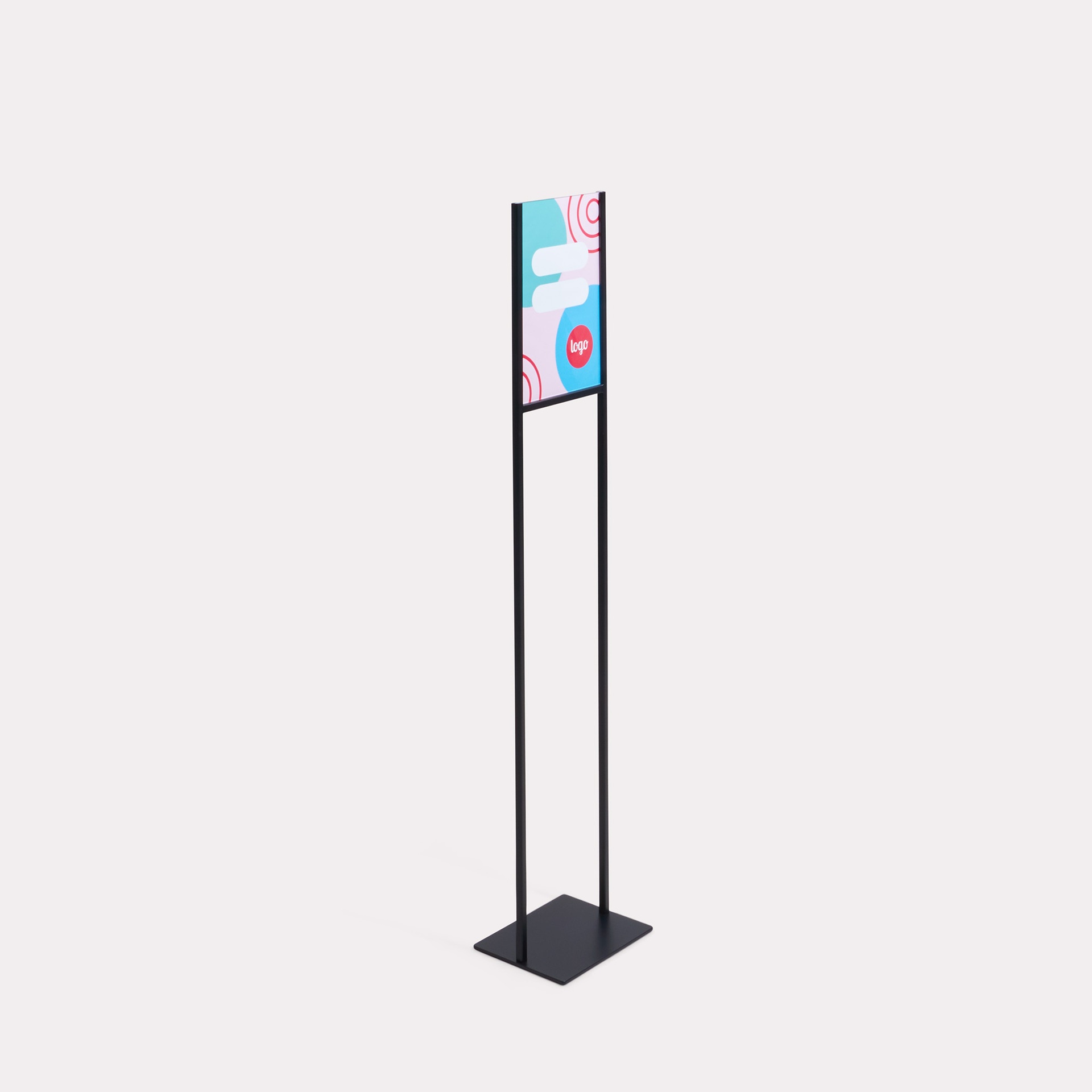 Metal info stand 115cm A