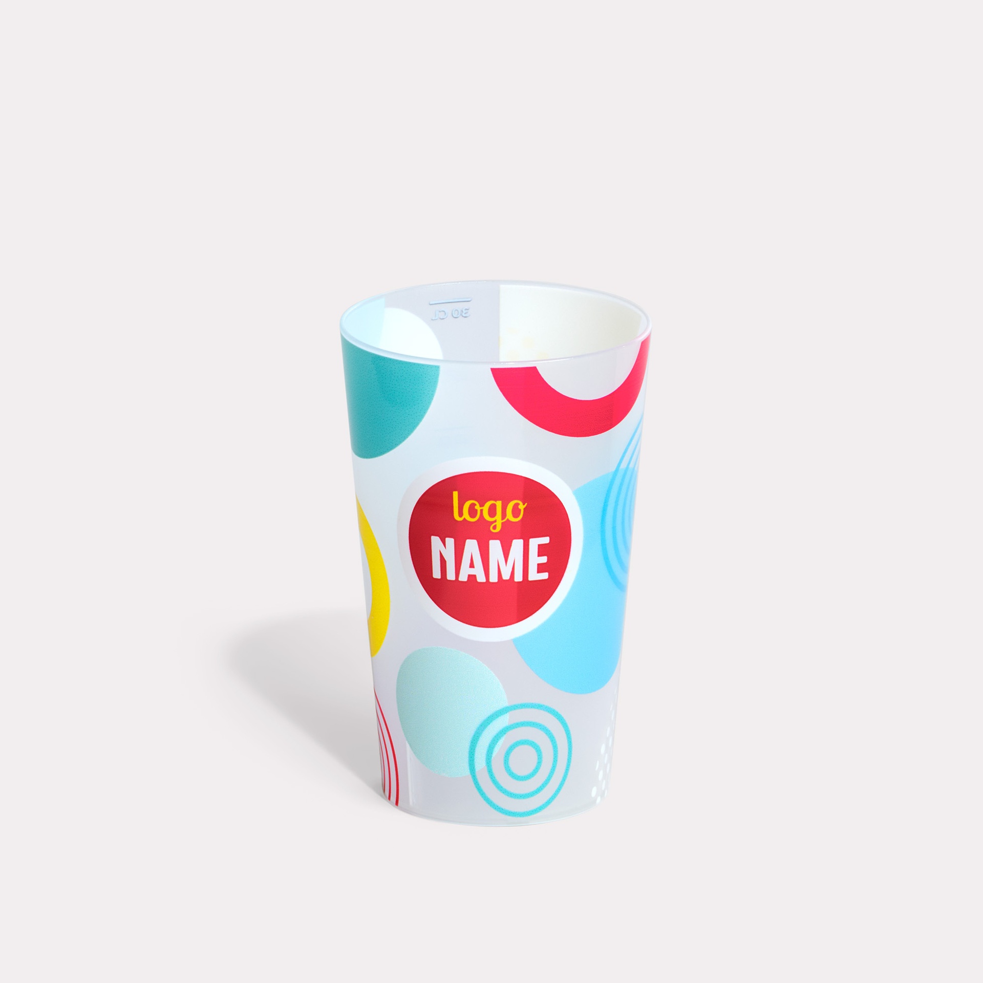 Reusable cups all over 30cl