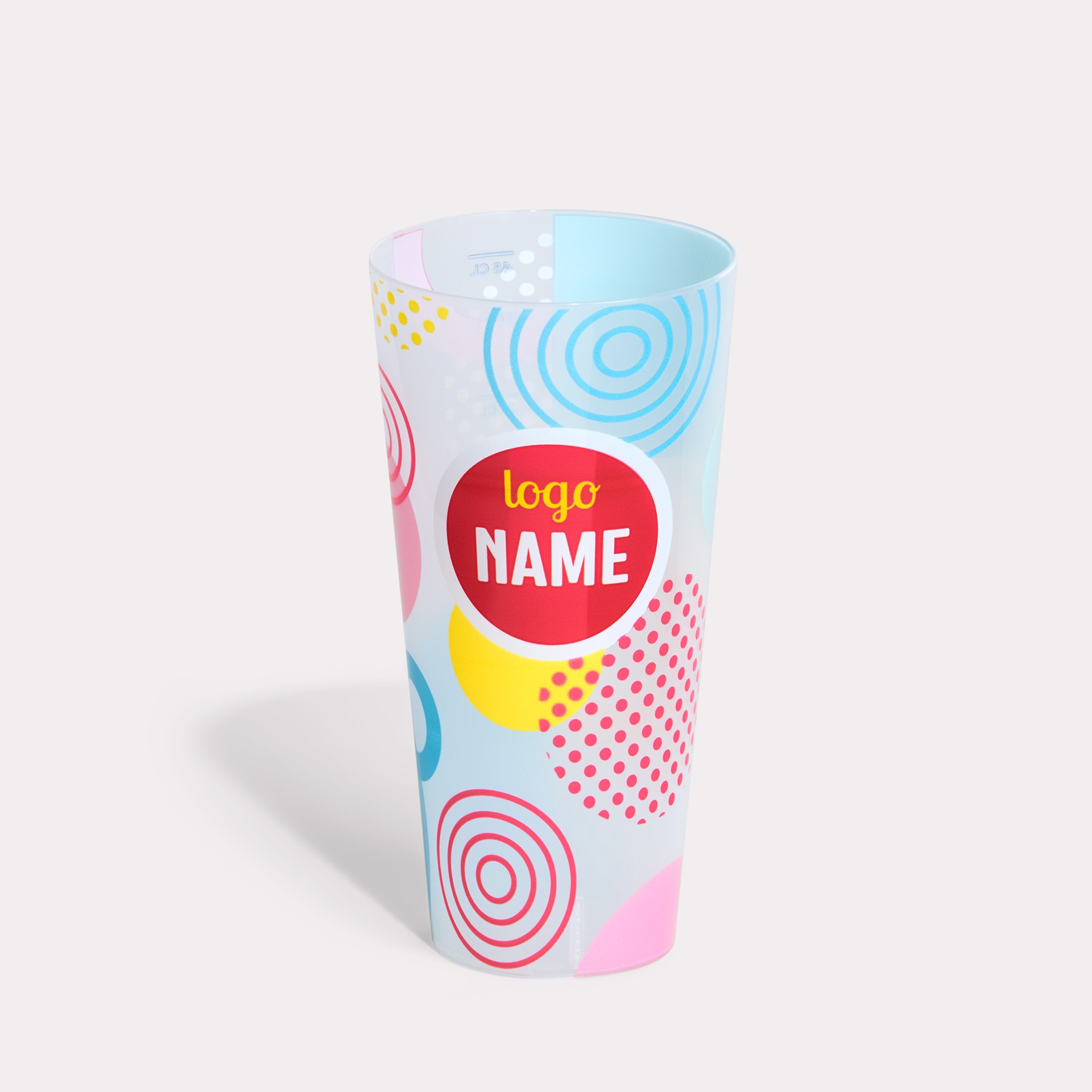 Reusable cups all over 45cl