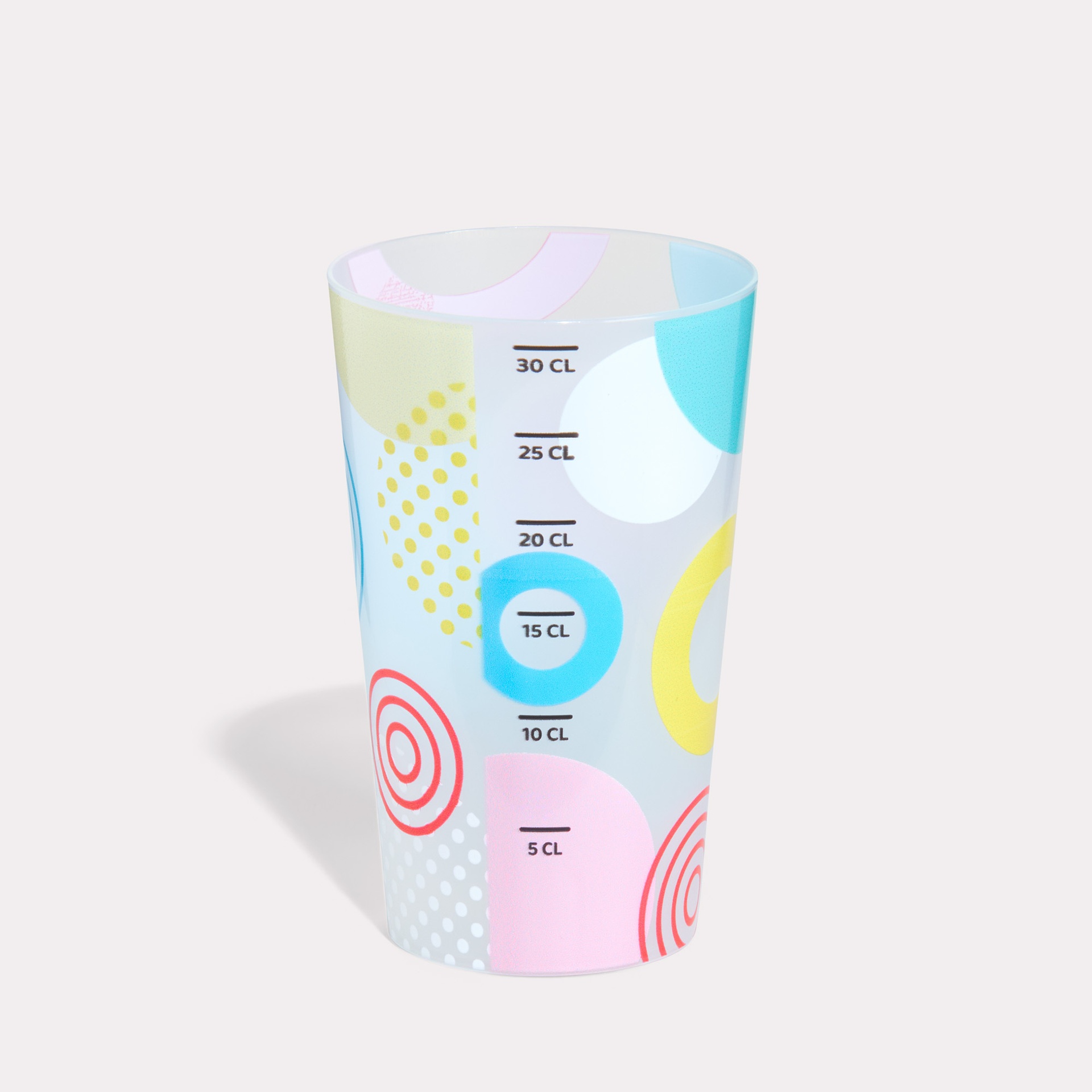 Reusable cups all over 30cl back