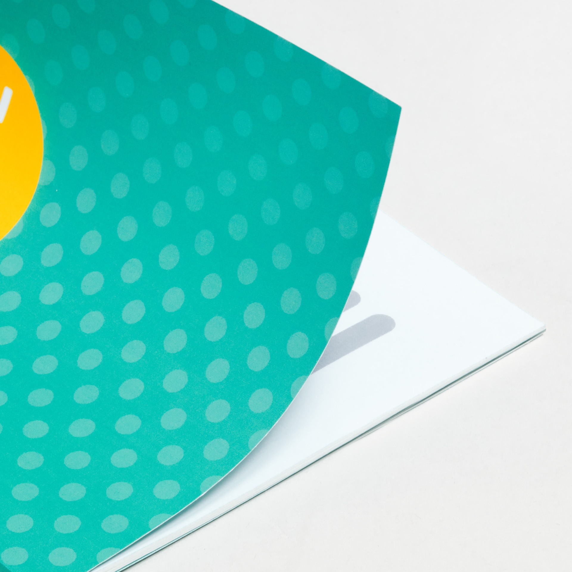 Brochures Magazines Square fold groen detail A