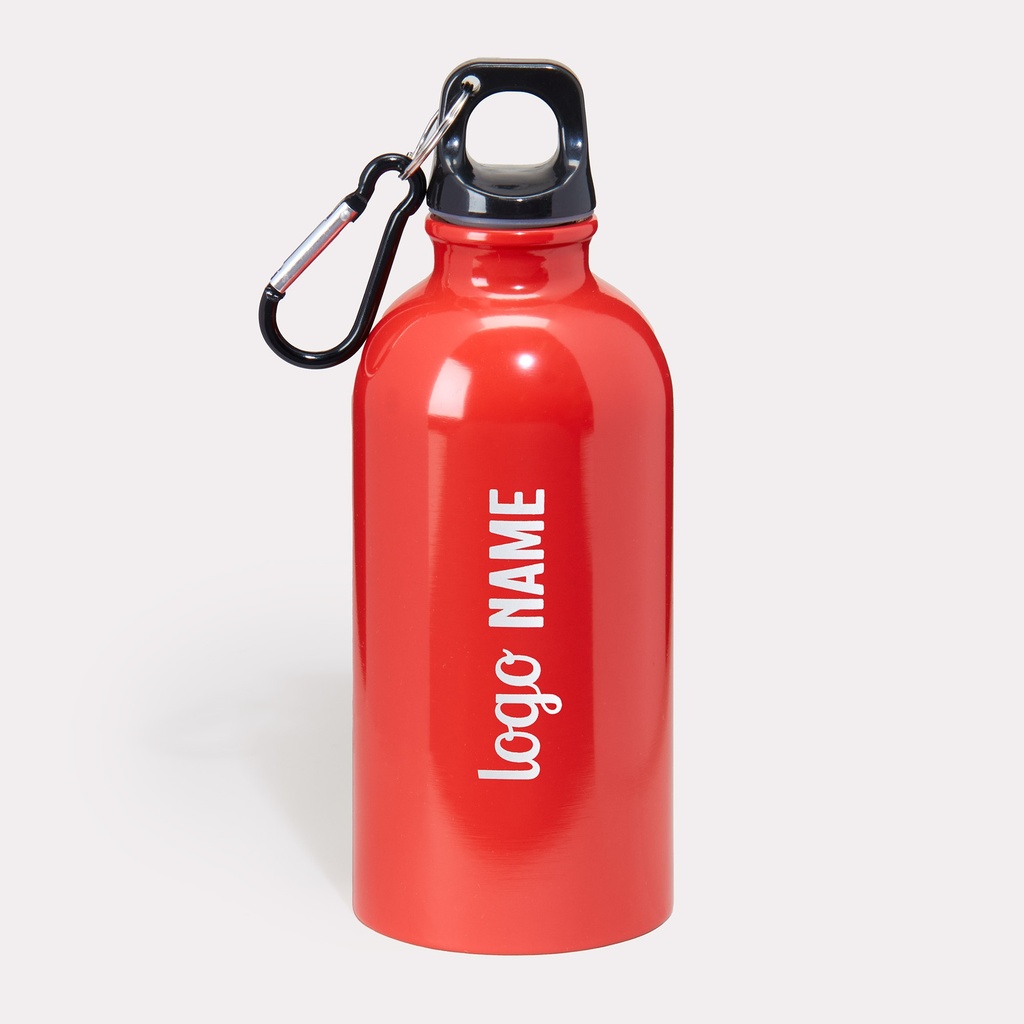 Edelstahlflasche mit Karabiner 400ml