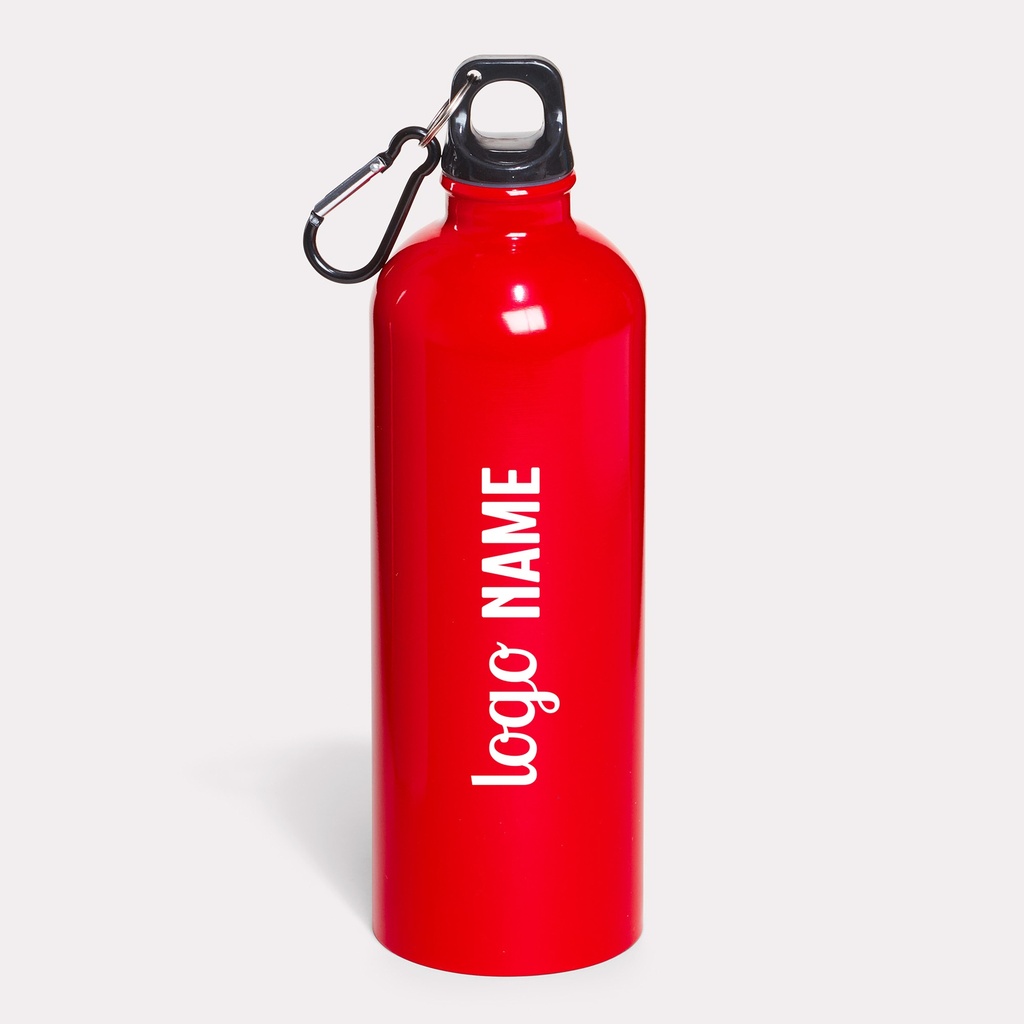 Trinkflasche Aluminium mit Karabiner 750ml