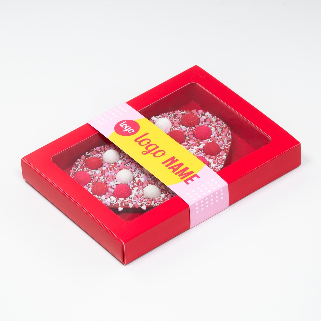 Schoko-Herz mit Banderole