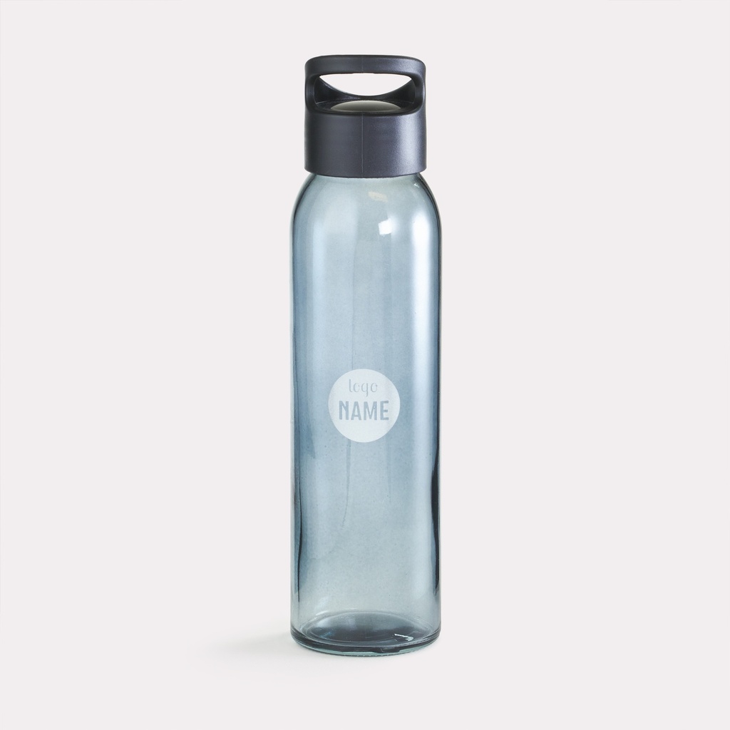 Trinkflasche Glas mit PP Deckel
