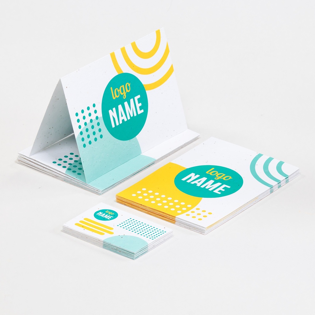 Karte aus Saatpapier