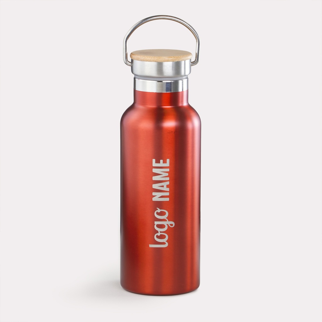 Doppelwandige Flasche mit Henkel