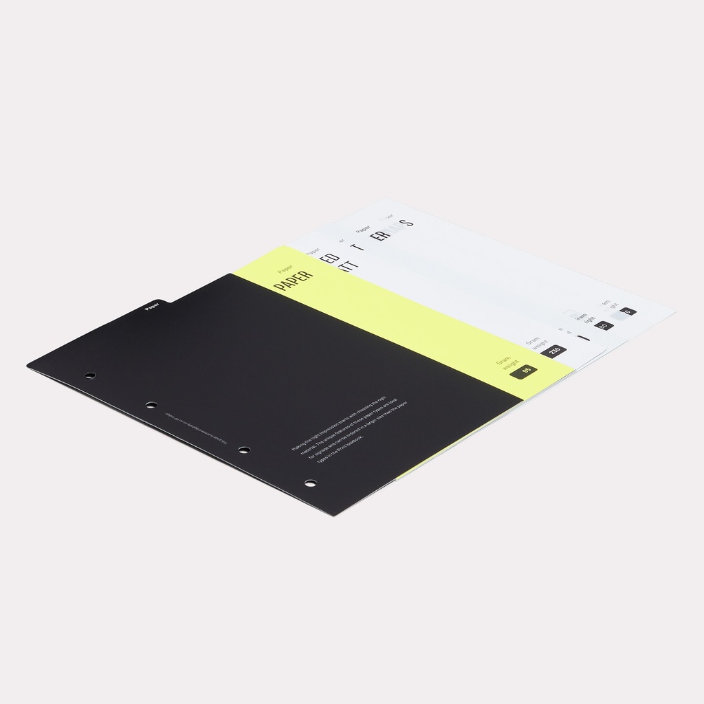 Lookbook Sign - Kategorie Papier