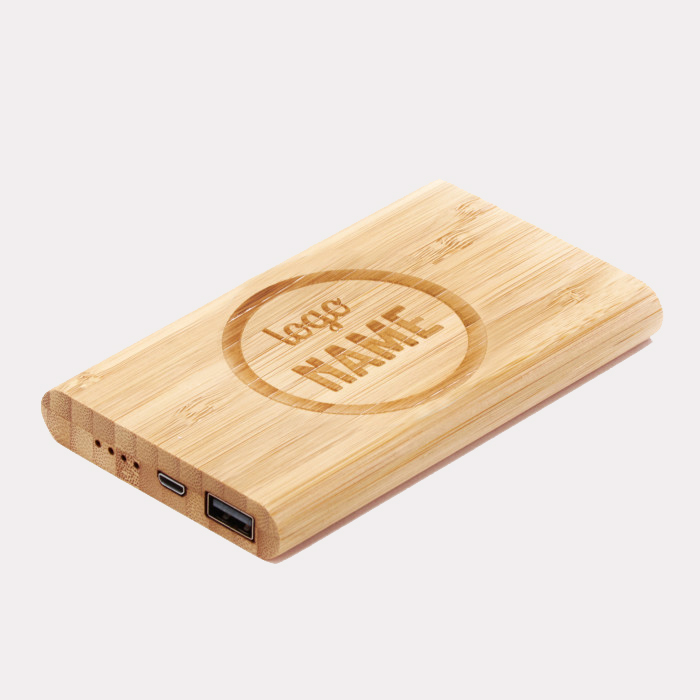 Powerbank Bambus
