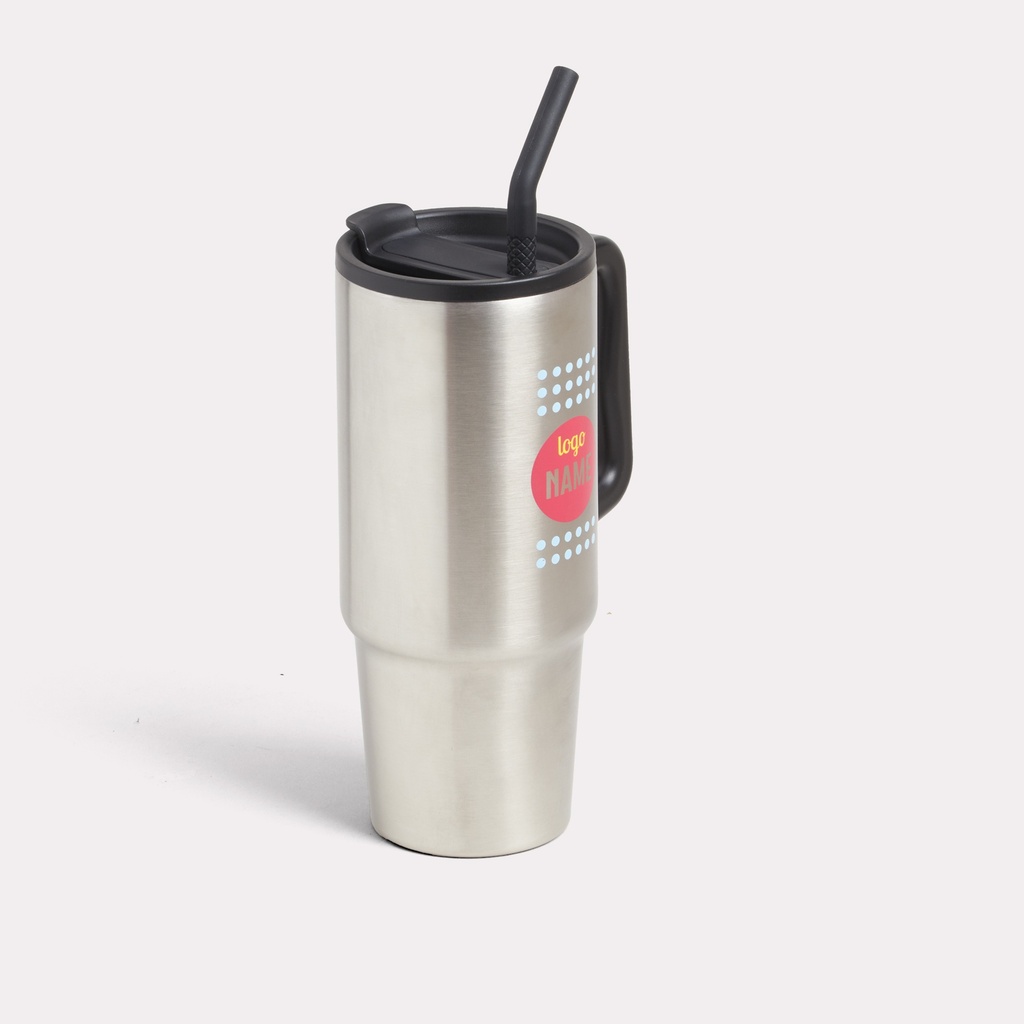 Edelstahlbecher mit Henkel