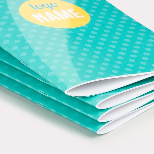 Magazine Rückendrahtheftung mit Folienkaschierung