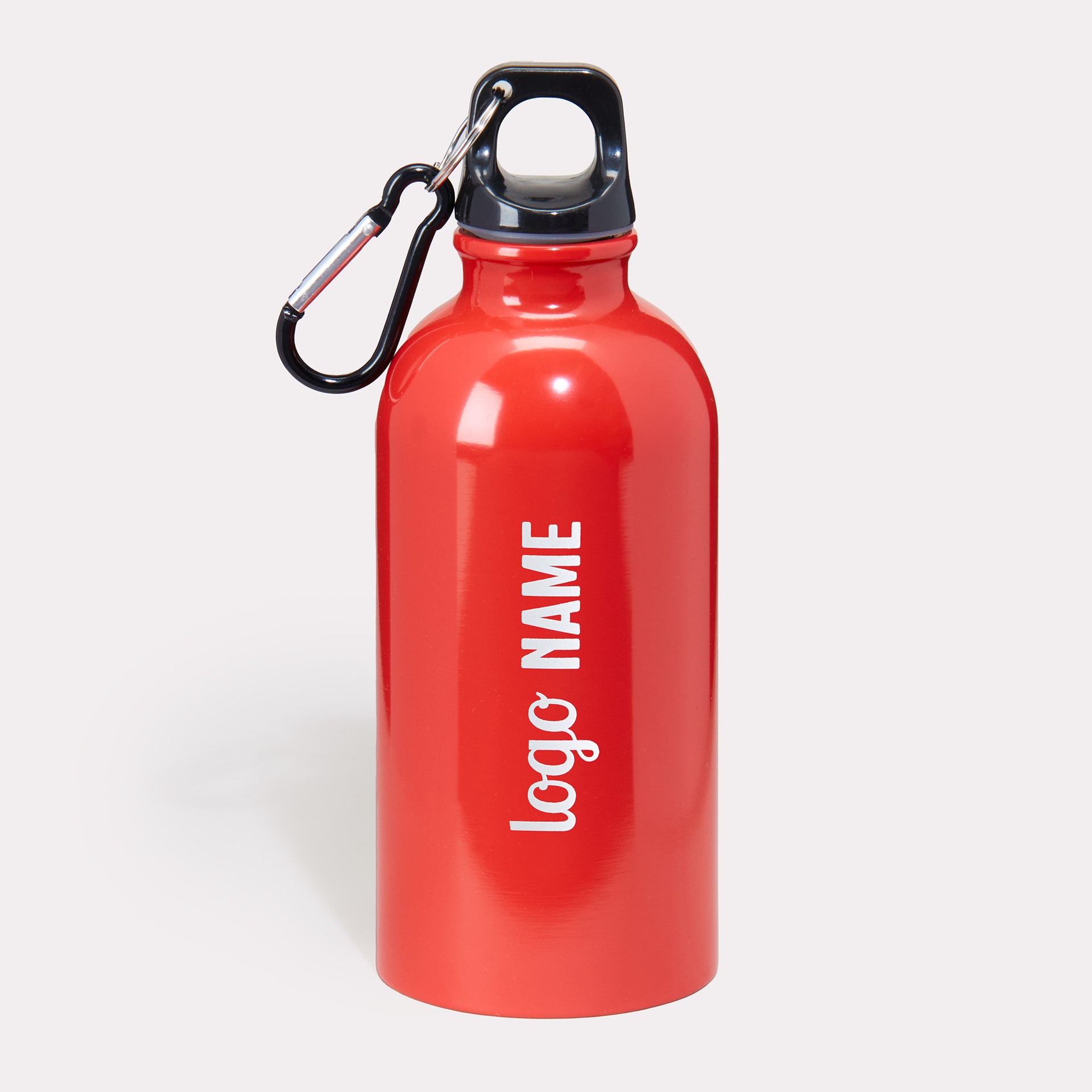 Edelstahlflasche mit Karabiner 400ml