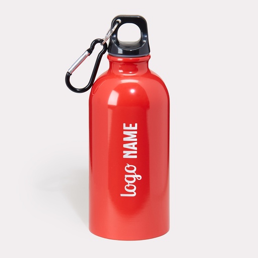 Edelstahlflasche mit Karabiner 400ml