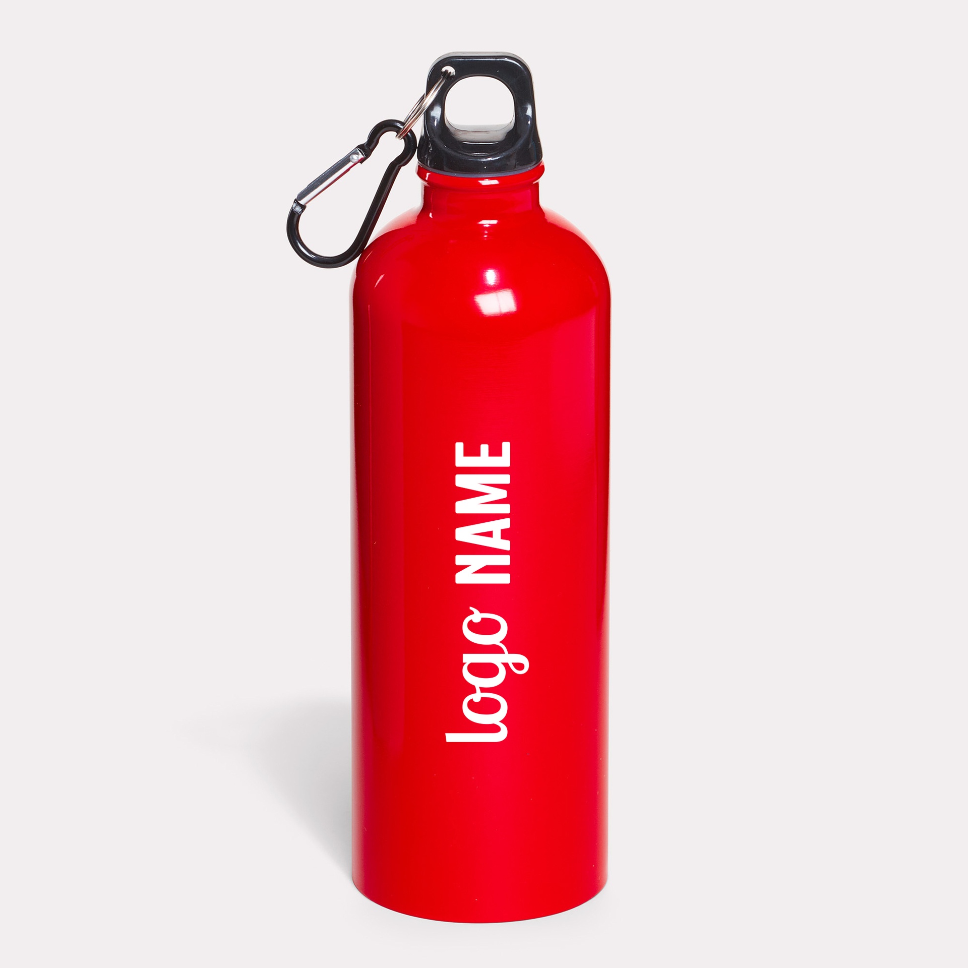 Trinkflasche Aluminium mit Karabiner 750ml
