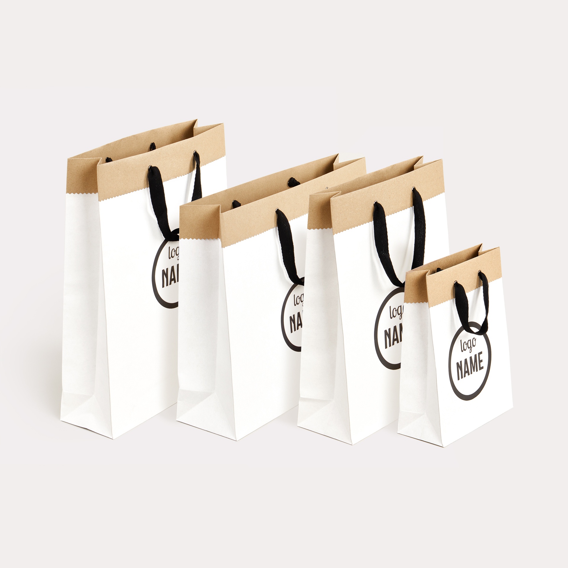 Papiertragetasche Deluxe - recyceltes Duplexpapier