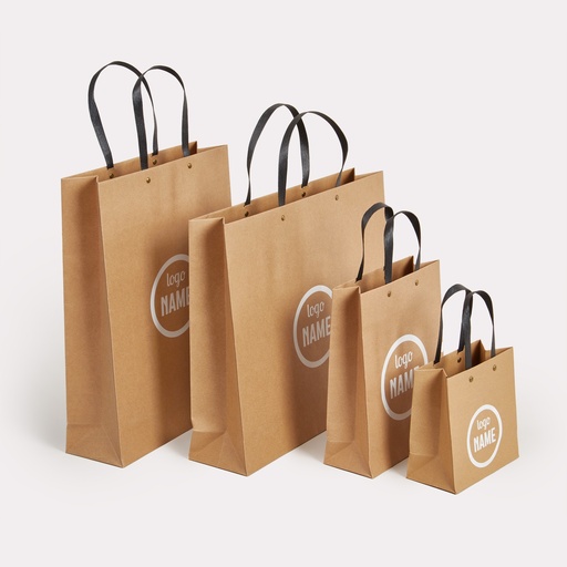 Papiertragetasche Luxurios - recycelt mit Nieten