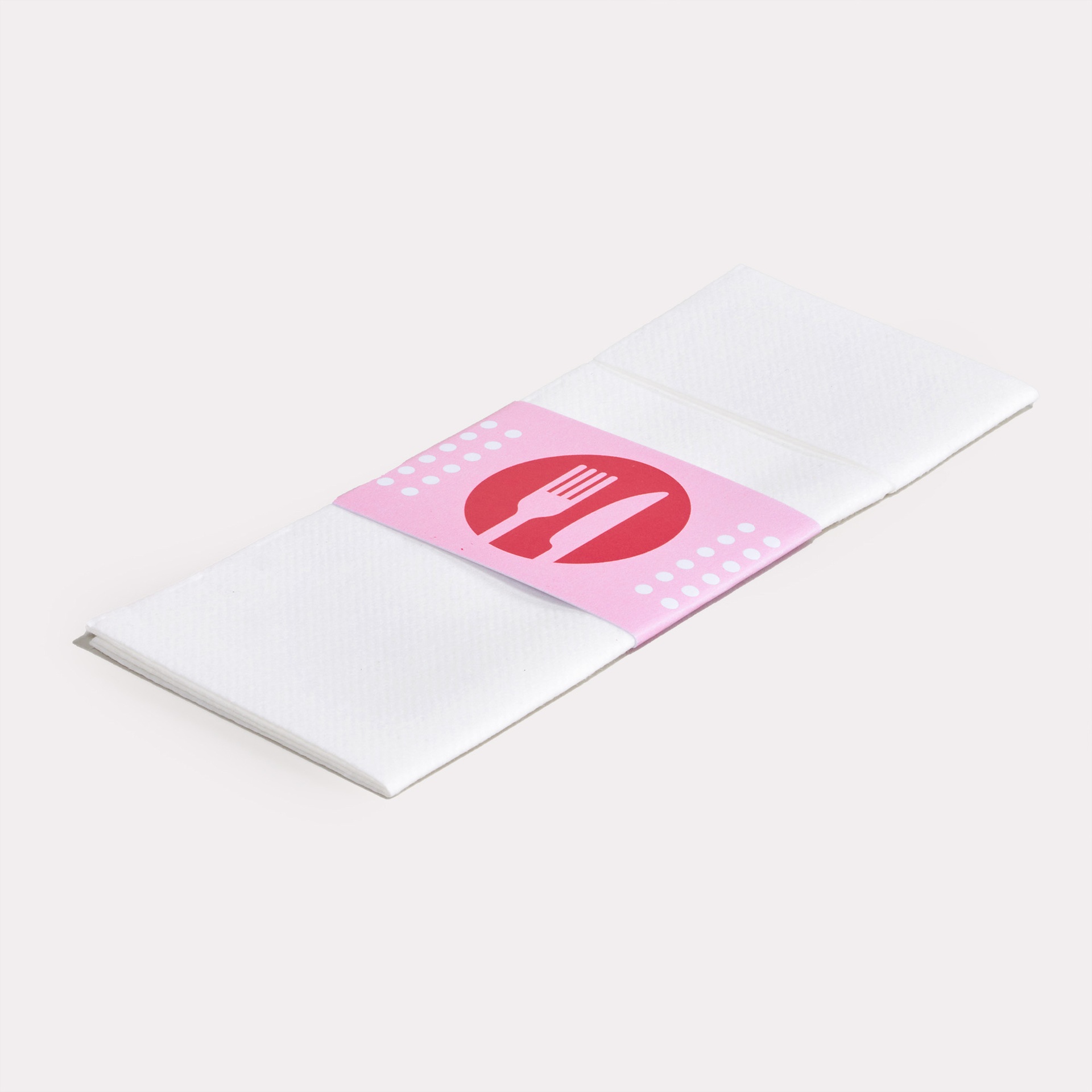 Airlaid Serviette mit Banderole