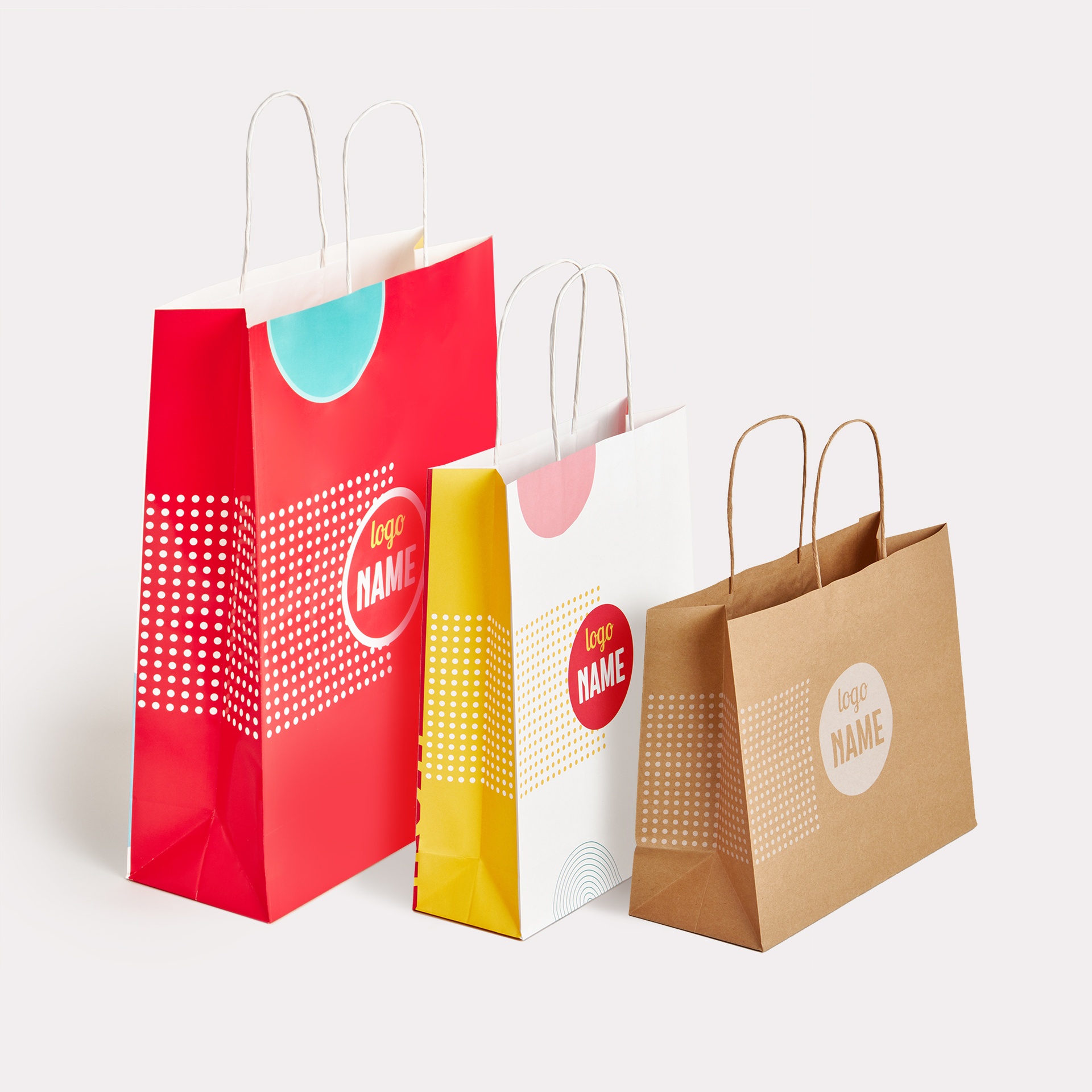 Papiertragetasche - Papierkordel - offset