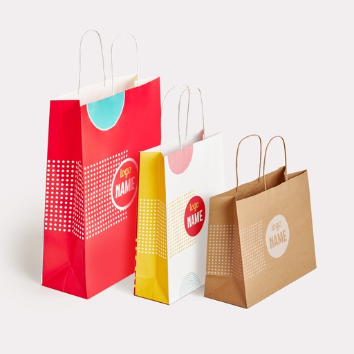 Papiertragetasche - Papierkordel - offset