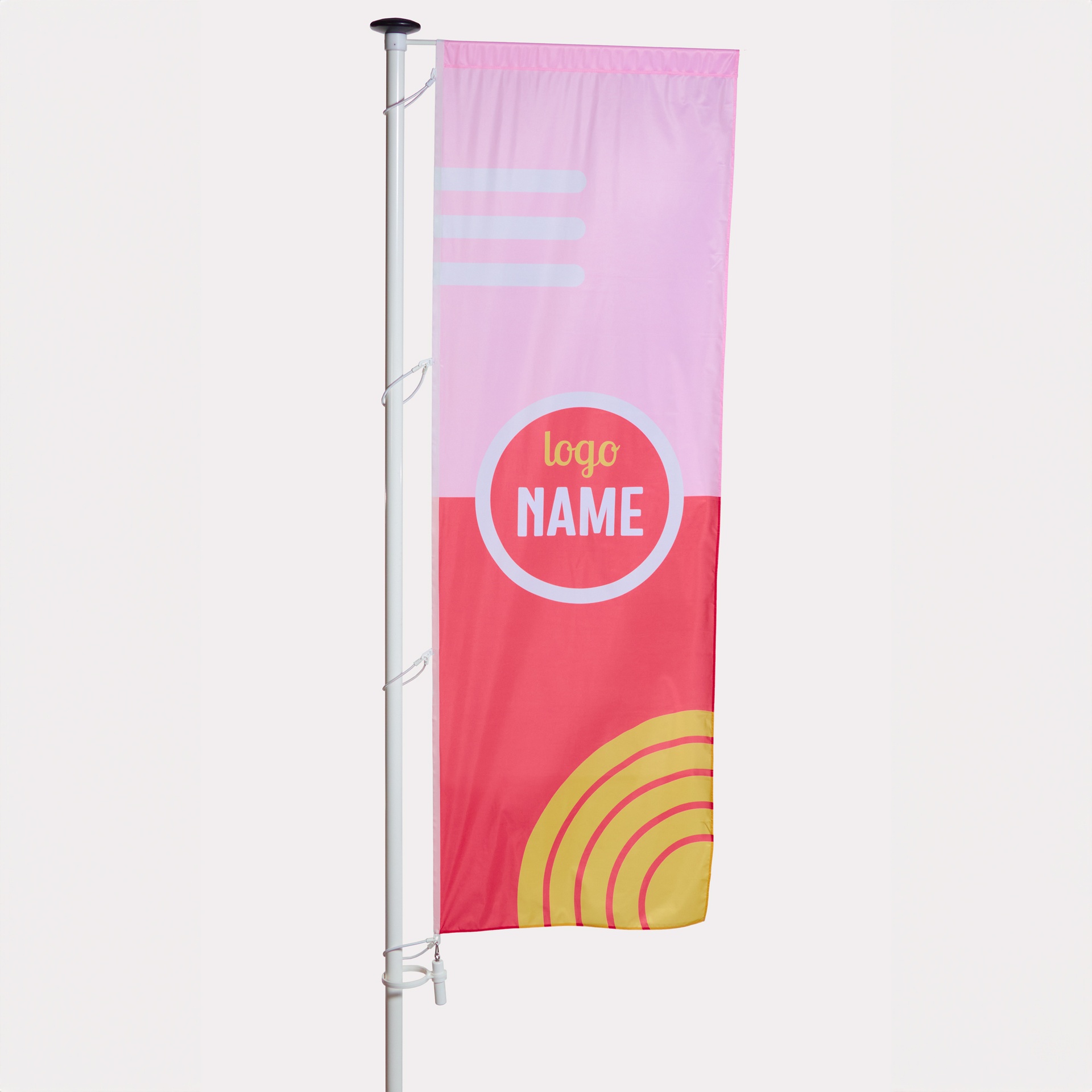 Flagge für Masten mit Ausleger