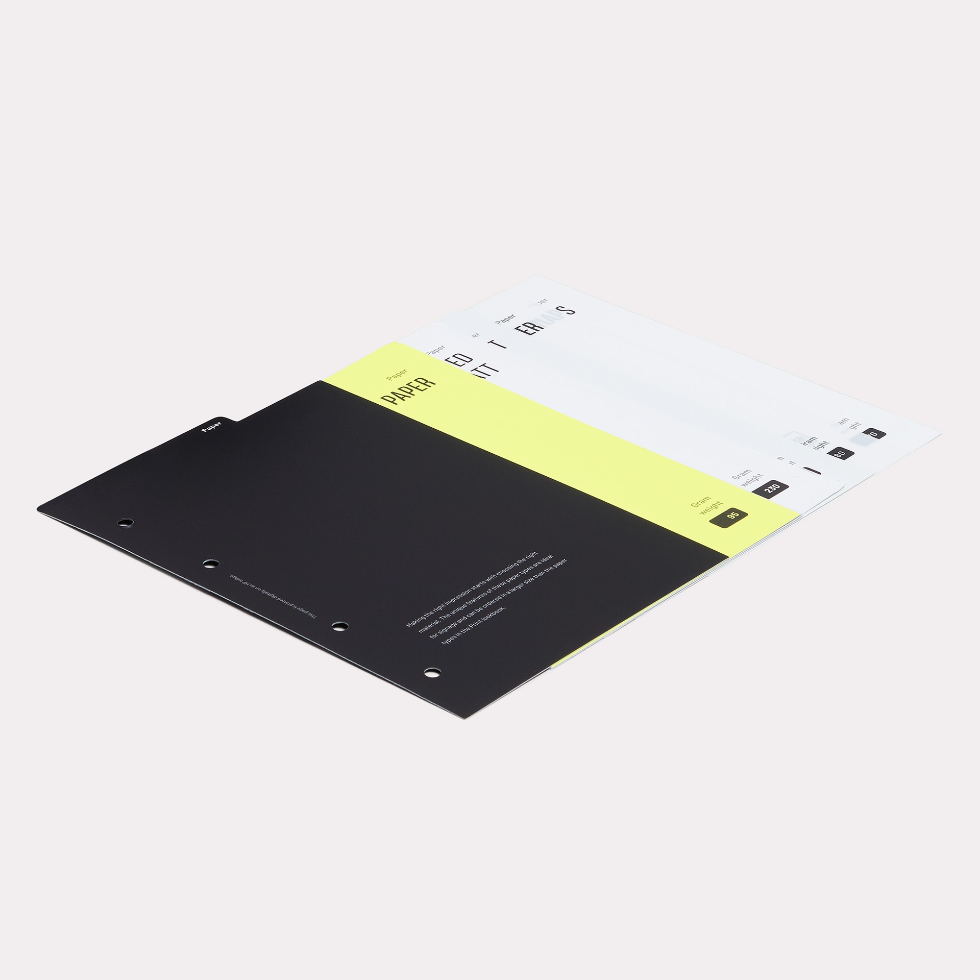 Lookbook Sign - Kategorie Papier