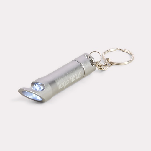 Schlüsselanhänger mit Led-Licht und Flaschenöffner