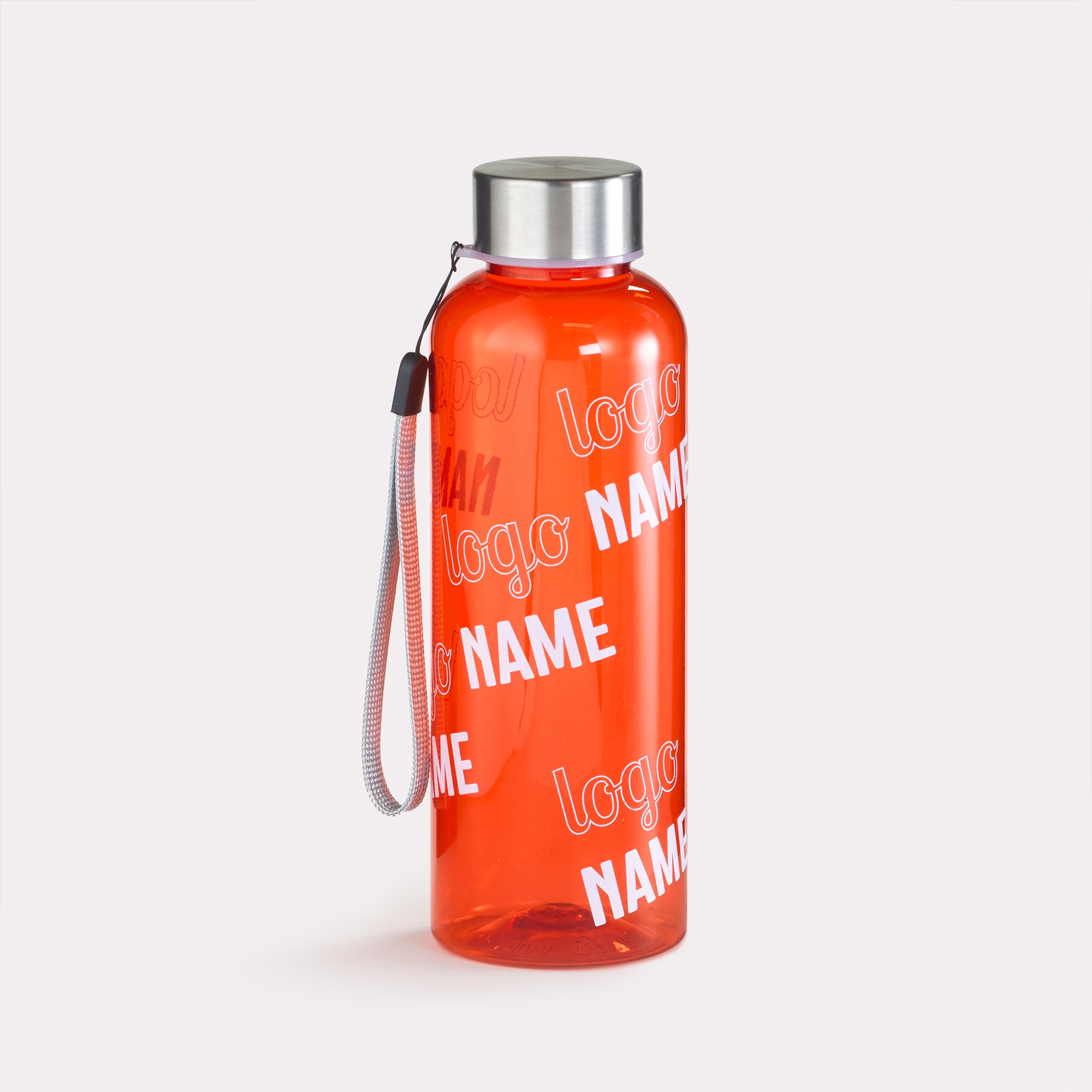 Trinkflasche Tritan mit Edelstahldeckel