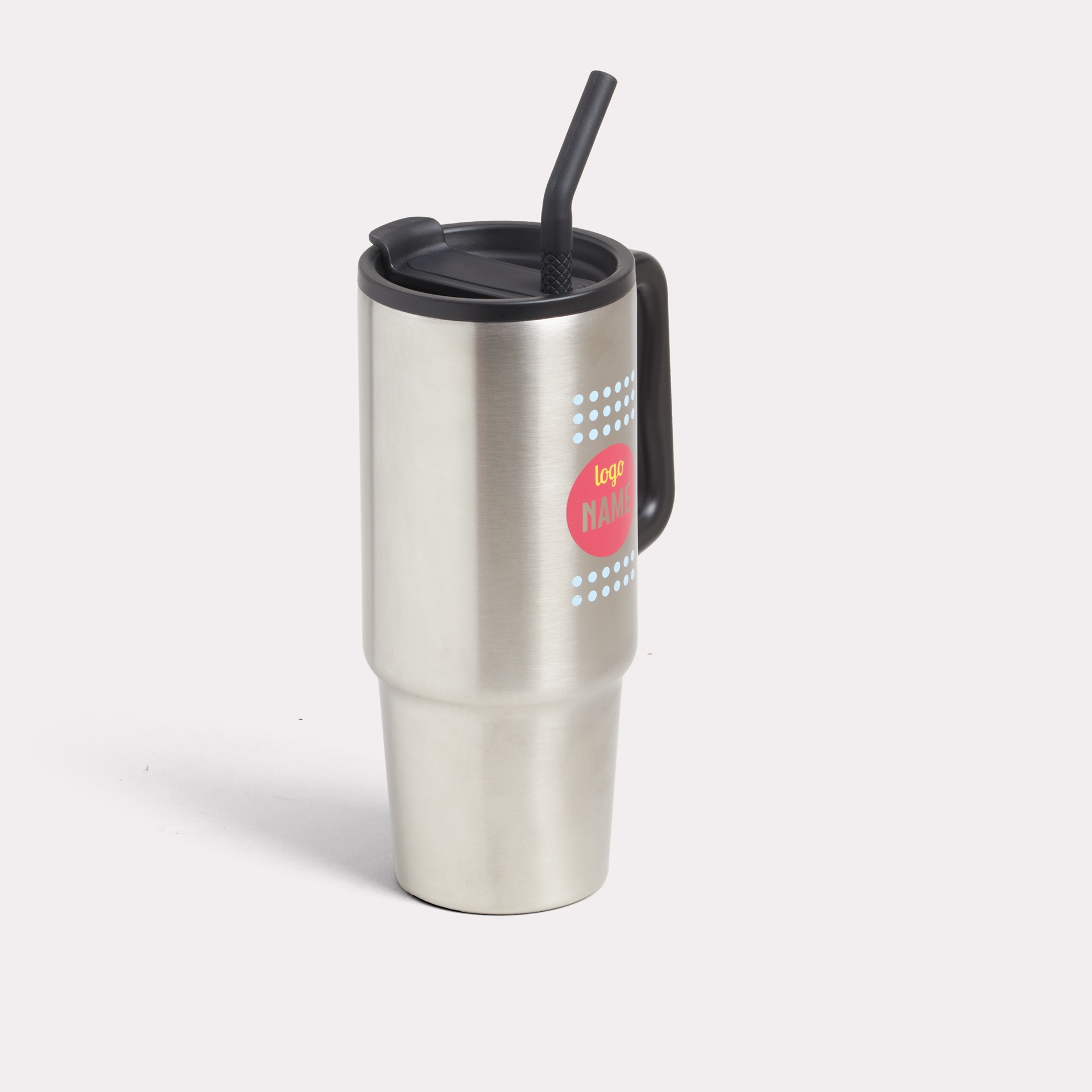 Edelstahlbecher mit Henkel